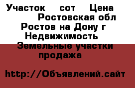 Участок 20 сот. › Цена ­ 250 000 - Ростовская обл., Ростов-на-Дону г. Недвижимость » Земельные участки продажа   